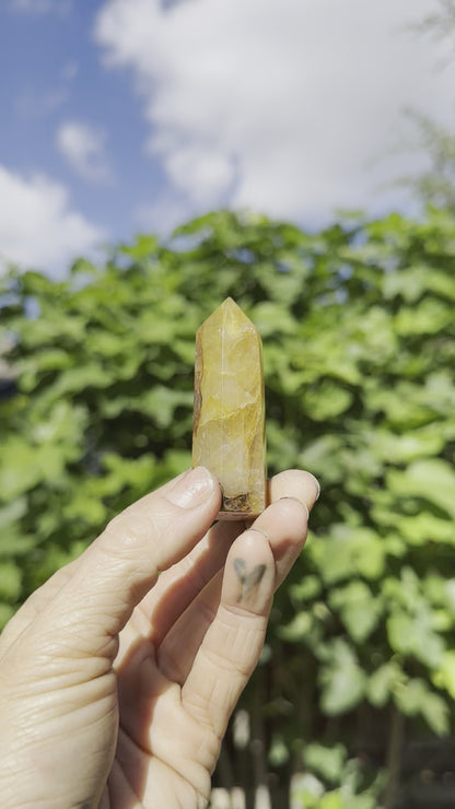 Golden Healer Quartz Tower