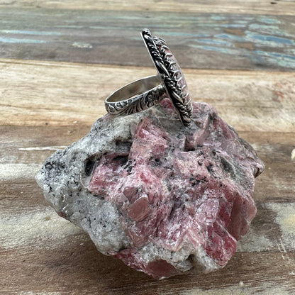 Rhodochrosite Ring SZ 6.5