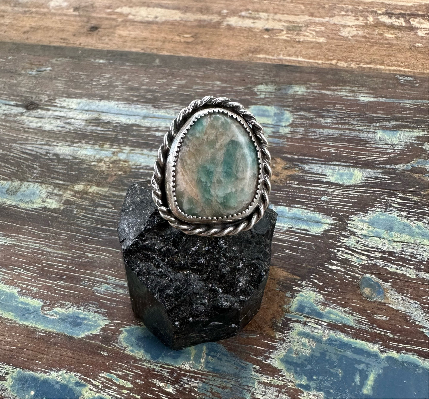 Amazonite Ring SZ 7.5