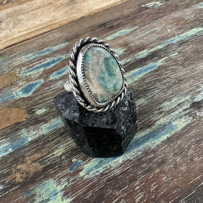 Amazonite Ring SZ 7.5